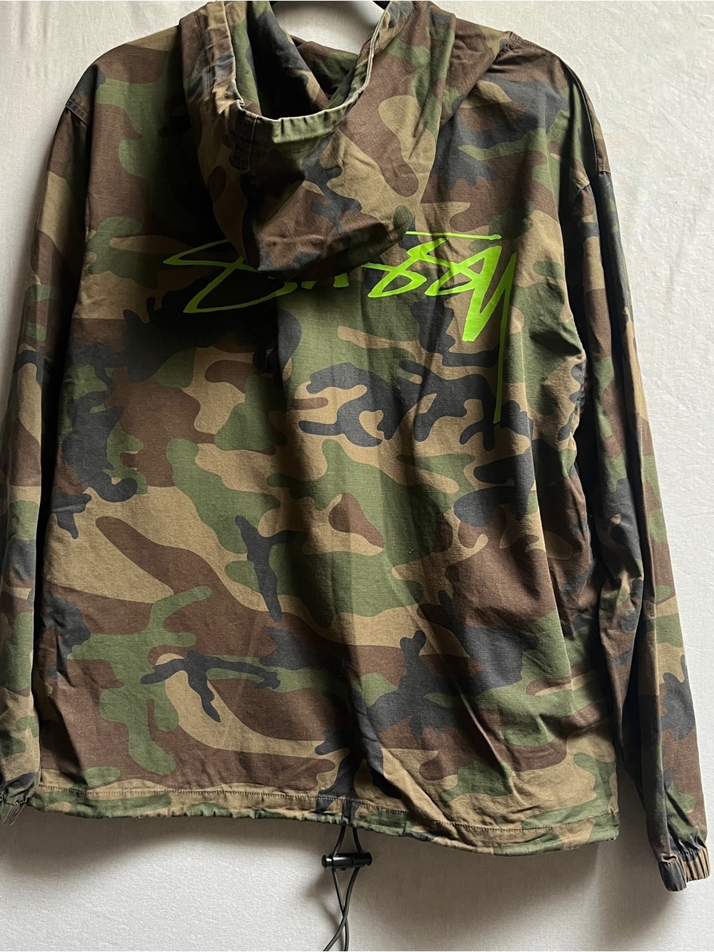 Stussy Ripstop Canvas Hooded Pullover Jacket Anorak M